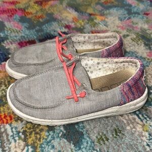 Hey Dude Kids Shoes Wendy youth funk grey see pics for condition